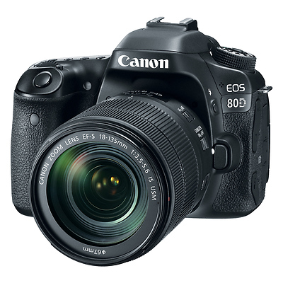 Canon EOS 80D Digital SLR Camera with EF-S 18-135mm f3.5-5.6 IS USM Lens